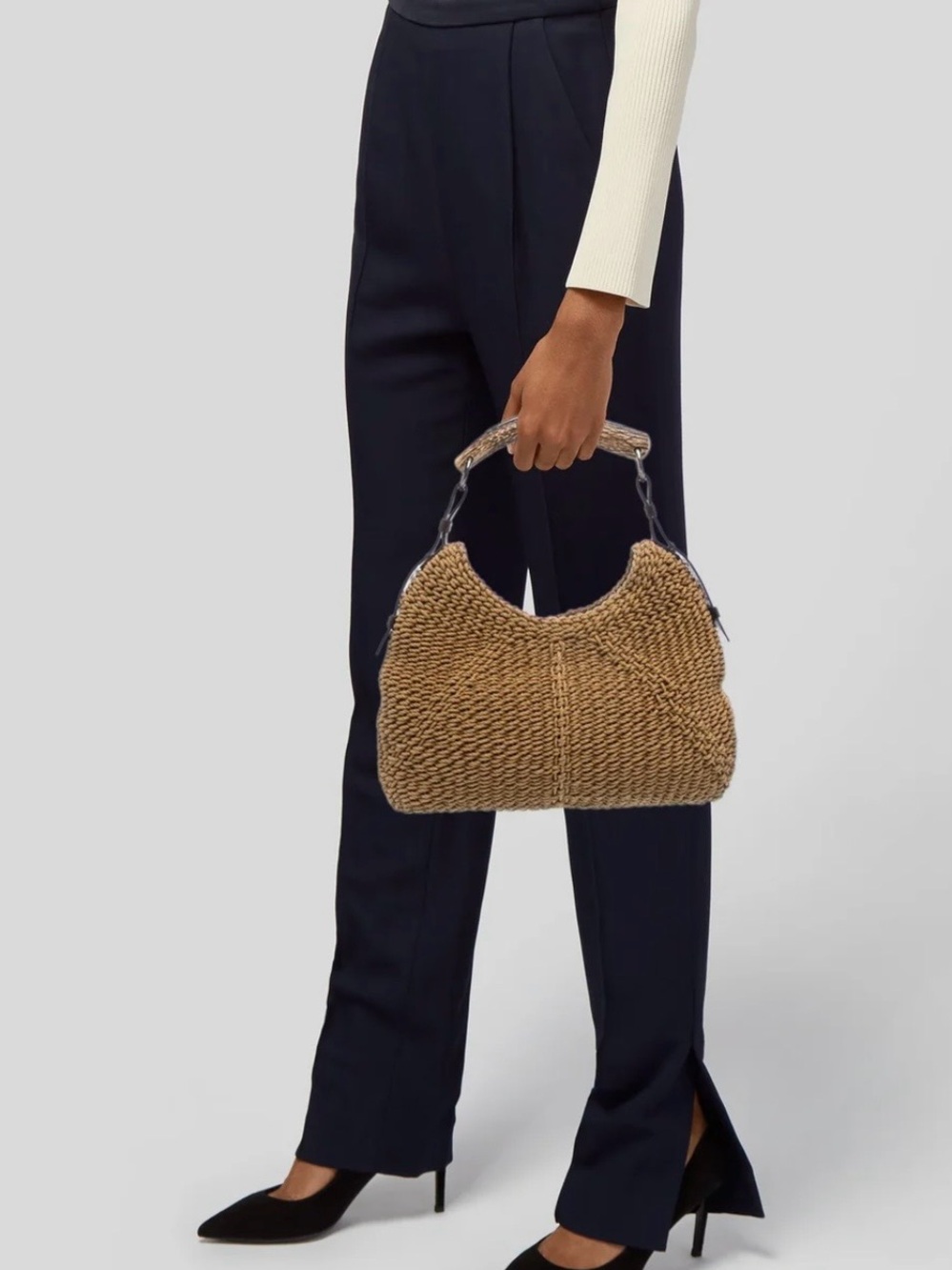 Yves Saint Laurent Mombasa Bag— rattan woven. Tom Ford era. MINT CONDITION. - Picture 2 of 9